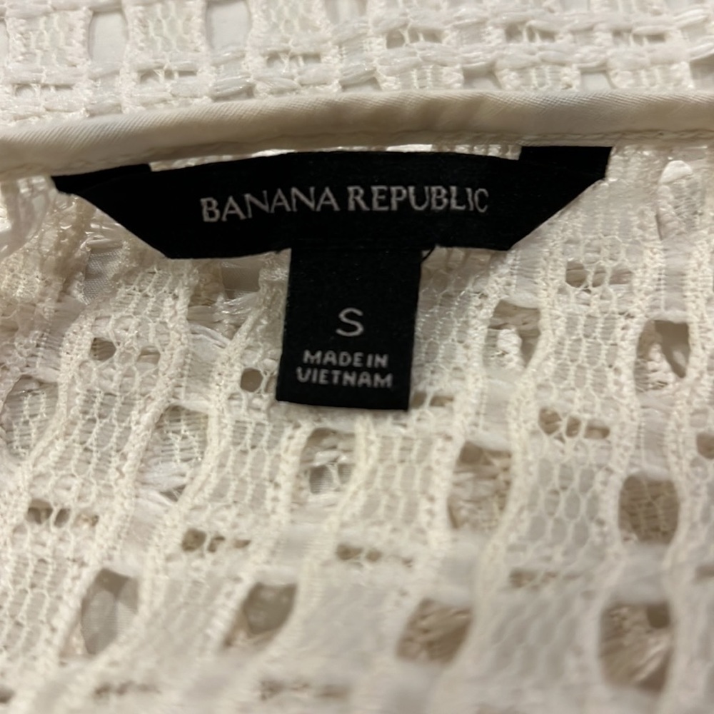 Banana Republic Ruffle Lace Top with Cami Small - Picture 6 of 7
